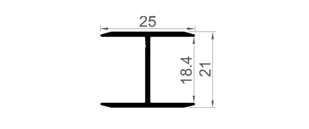 18 mm "H" Birleştirme	 	ÇP 0070 C