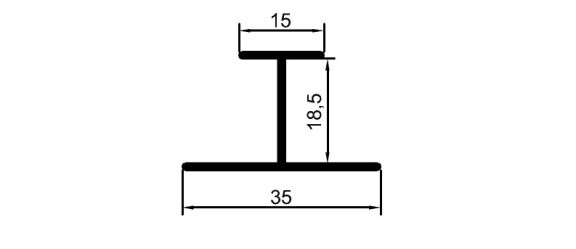 18 mm "H" Birleştirme	 	ÇP 0071