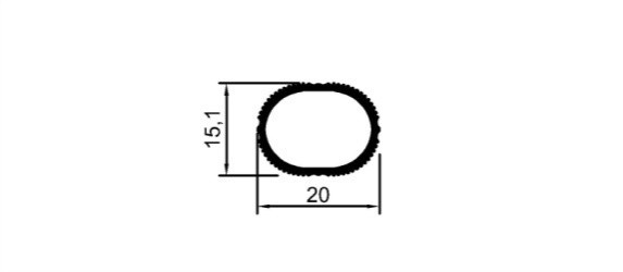 15x20 Çizgili Askı Borusu	 	MD 1017 C