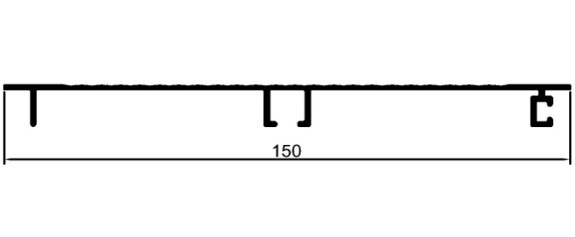15 cm Kalın Çizgili Baza	 	MD 1059 Ç