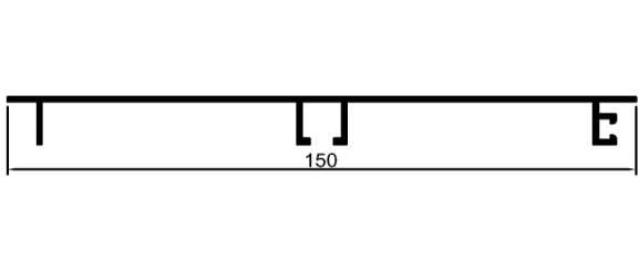 15 cm Düz Baza	 	MD 1060