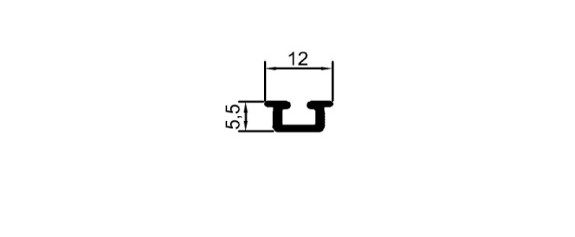 8 mm Tekli Gömme Ray	 	SR 1734 C