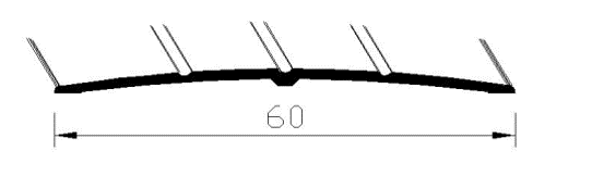 60 MM PARKE  GEÇİŞ	 	ZA 1007