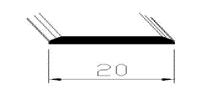 20 MM DÜZ LAMA	 	ZA 3006